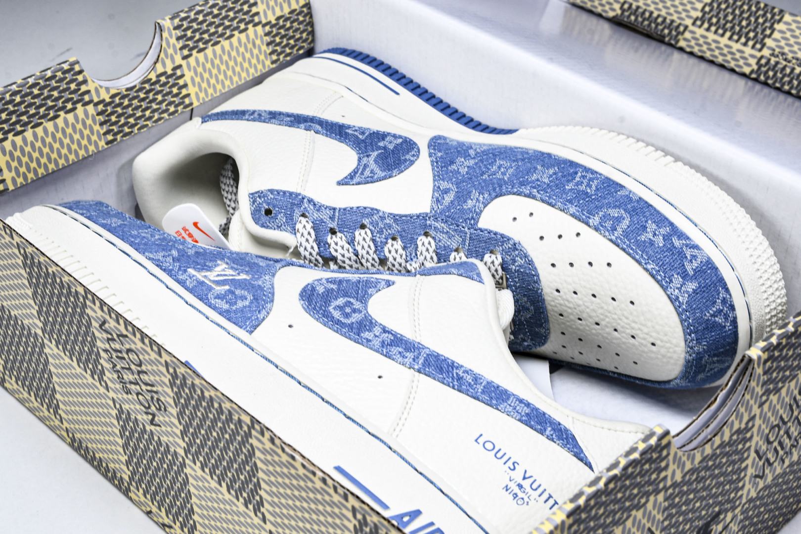  NK Air Force 1'07 Low LV联名 淡蓝牛仔 空军一号低帮休闲板鞋 SC0601-5