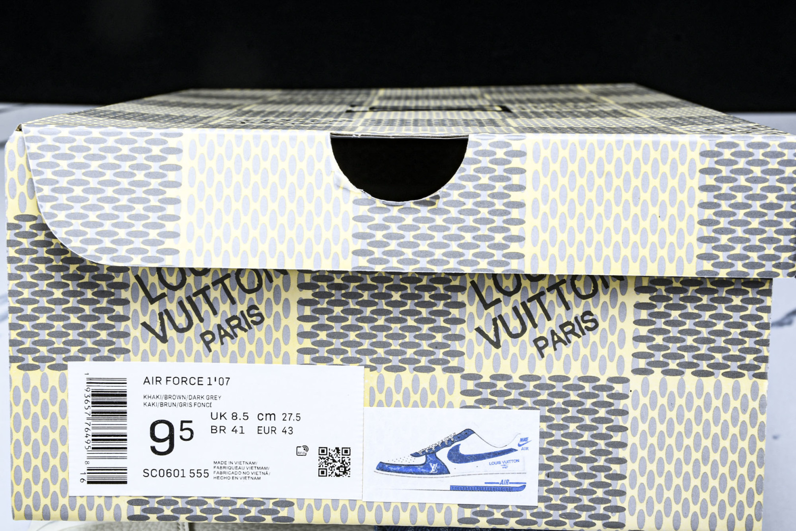  NK Air Force 1'07 Low LV联名 淡蓝牛仔 空军一号低帮休闲板鞋 SC0601-5