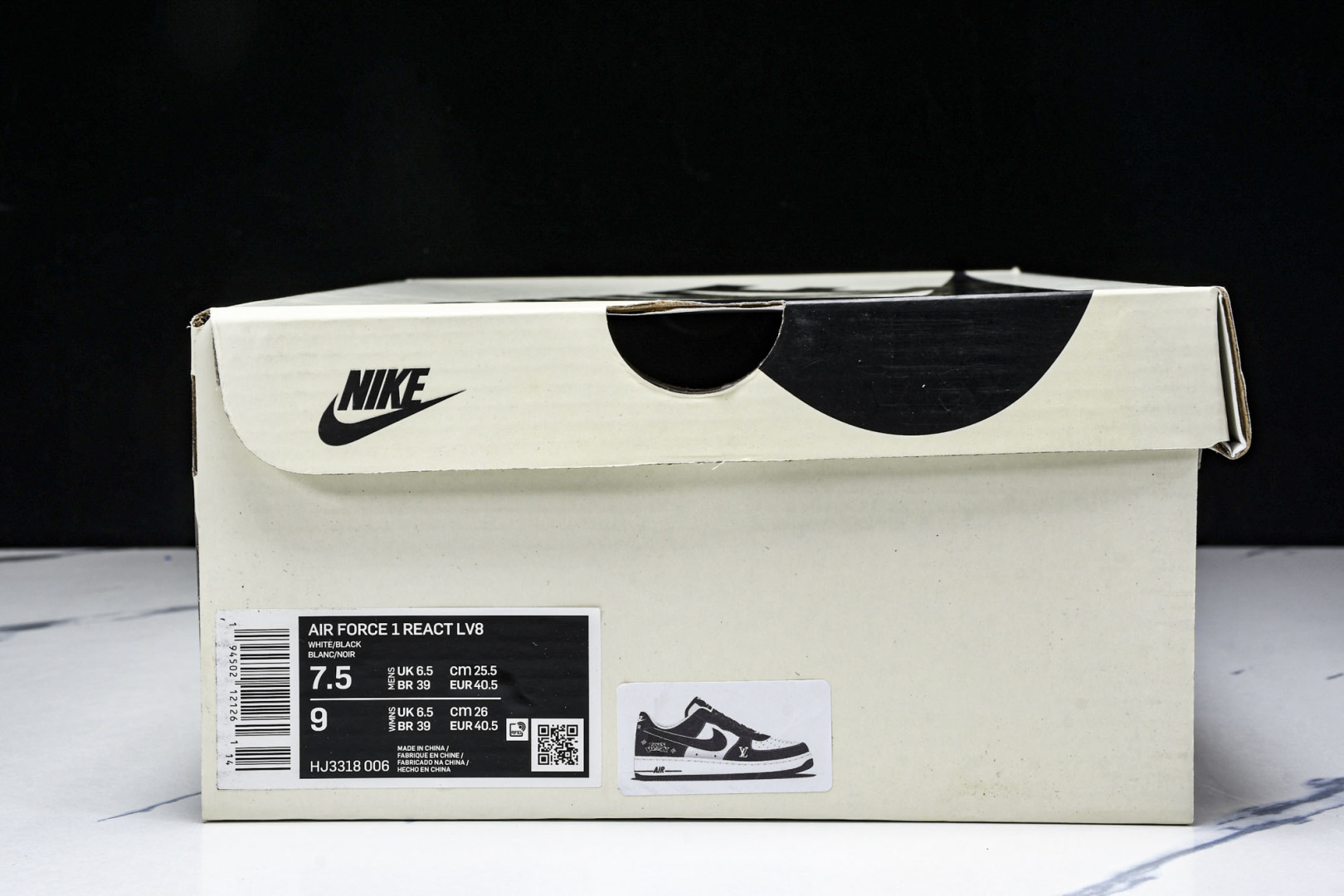  NK Air Force 1'07 Low LV联名 米黑反光 空军一号低帮休闲板鞋 HJ3188-0