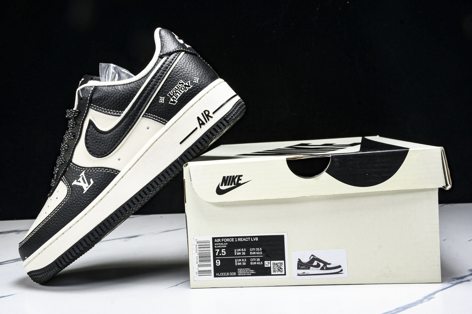 NK Air Force 1'07 Low LV联名 米黑反光 空军一号低帮休闲板鞋 HJ3188-0