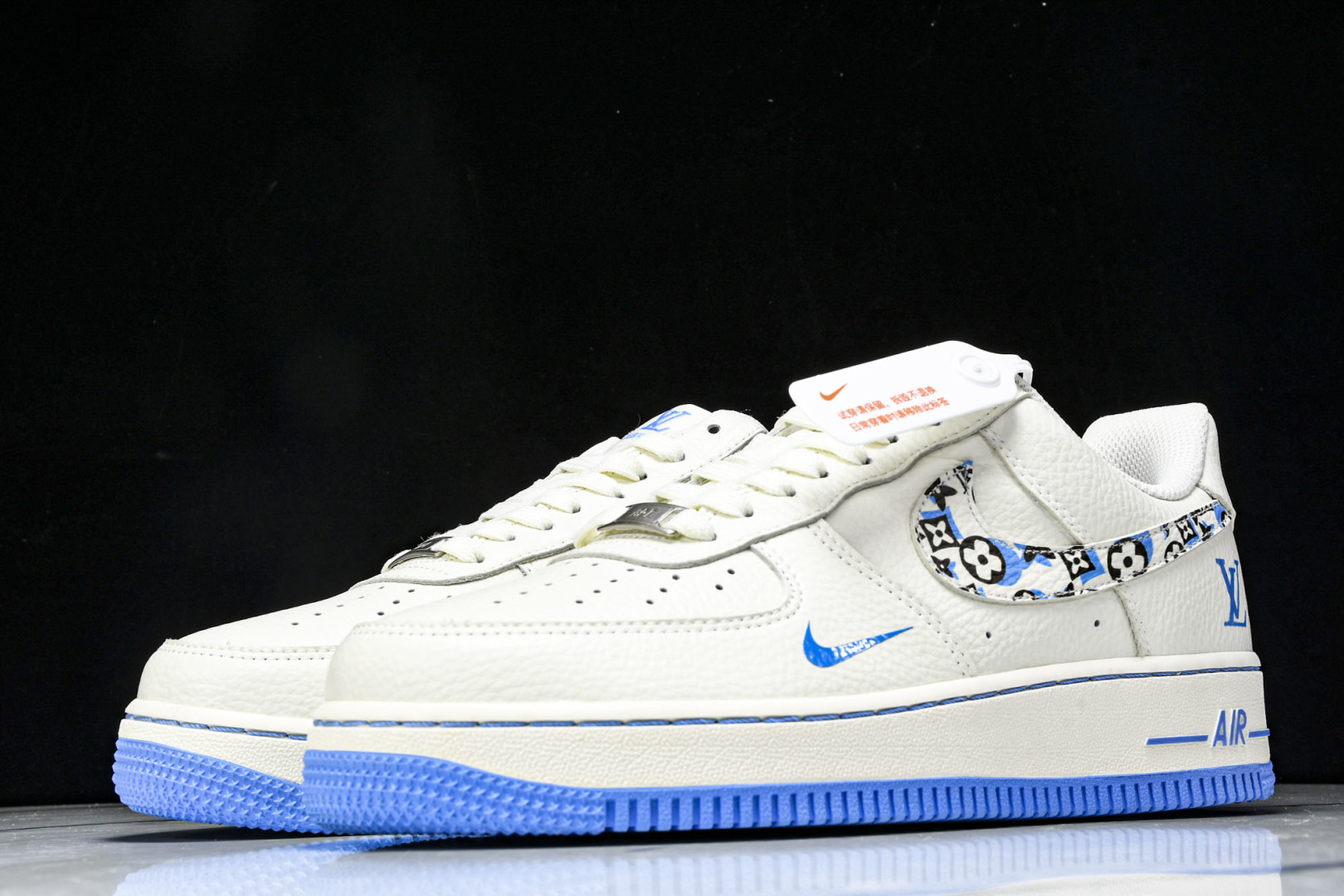  NK Air Force 1'07 Low LV联名 奶白霜蓝 空军一号低帮休闲板鞋 LW9279-0