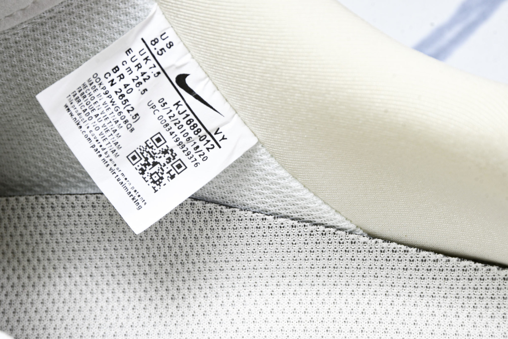  NK Air Force 1'07 Low 拉布布 空军一号低帮休闲板鞋 KJ1688-012 尺寸 