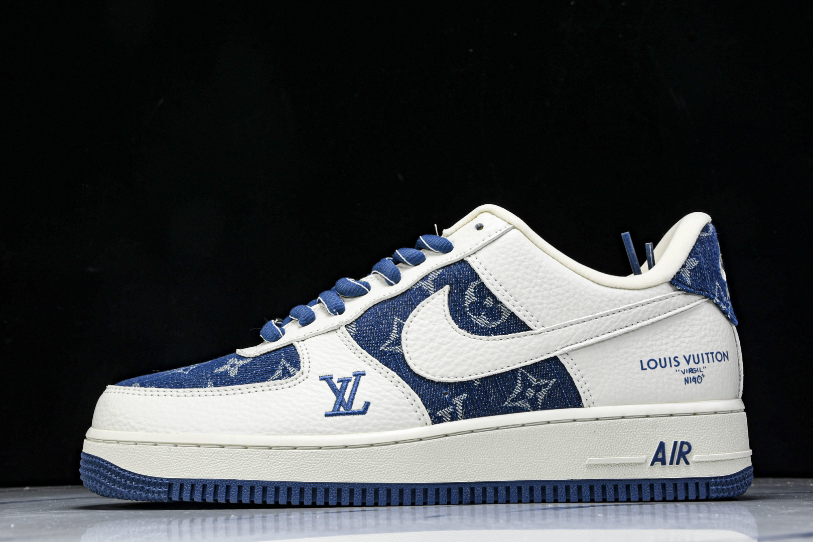  NK Air Force 1'07 Low LV联名 白蓝牛仔 空军一号低帮休闲板鞋 SC9207-5