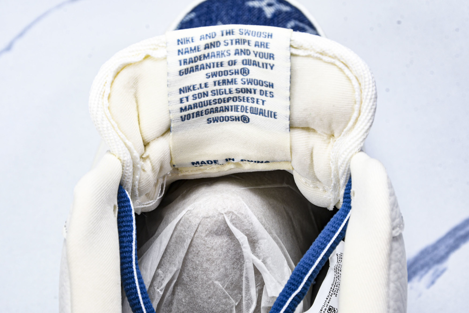  NK Air Force 1'07 Low LV联名 白蓝牛仔 空军一号低帮休闲板鞋 SC9207-5