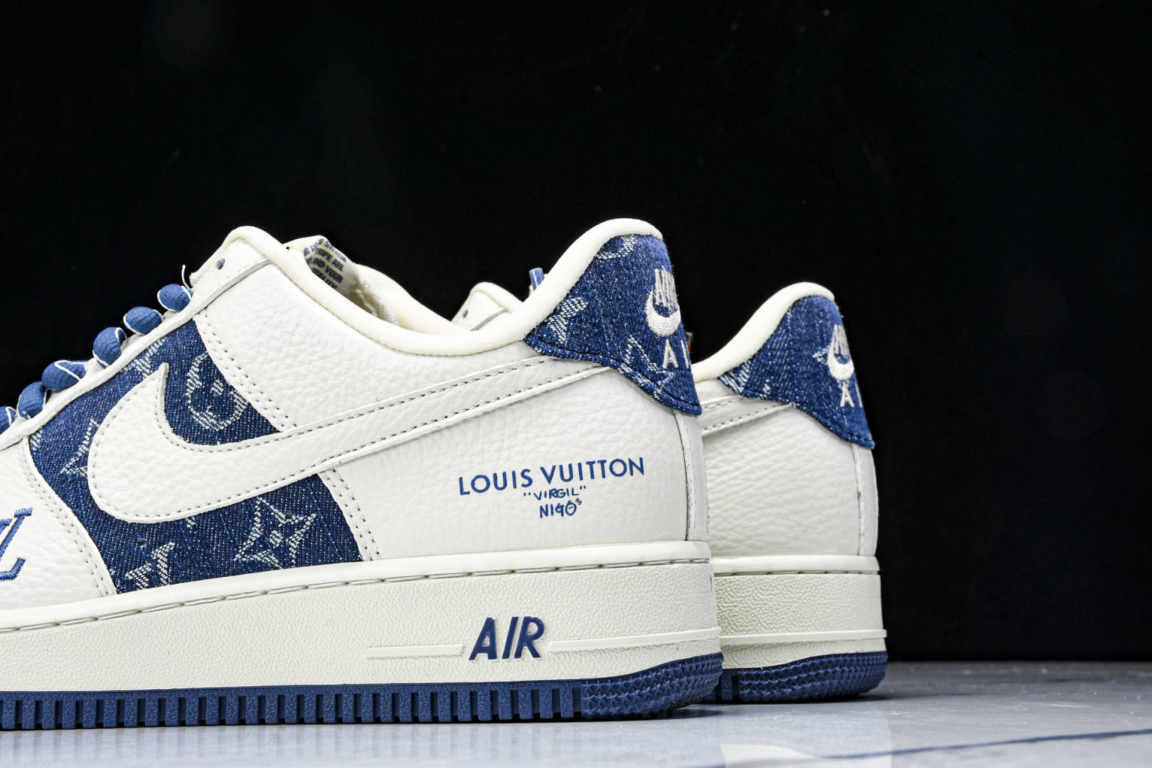  NK Air Force 1'07 Low LV联名 白蓝牛仔 空军一号低帮休闲板鞋 SC9207-5