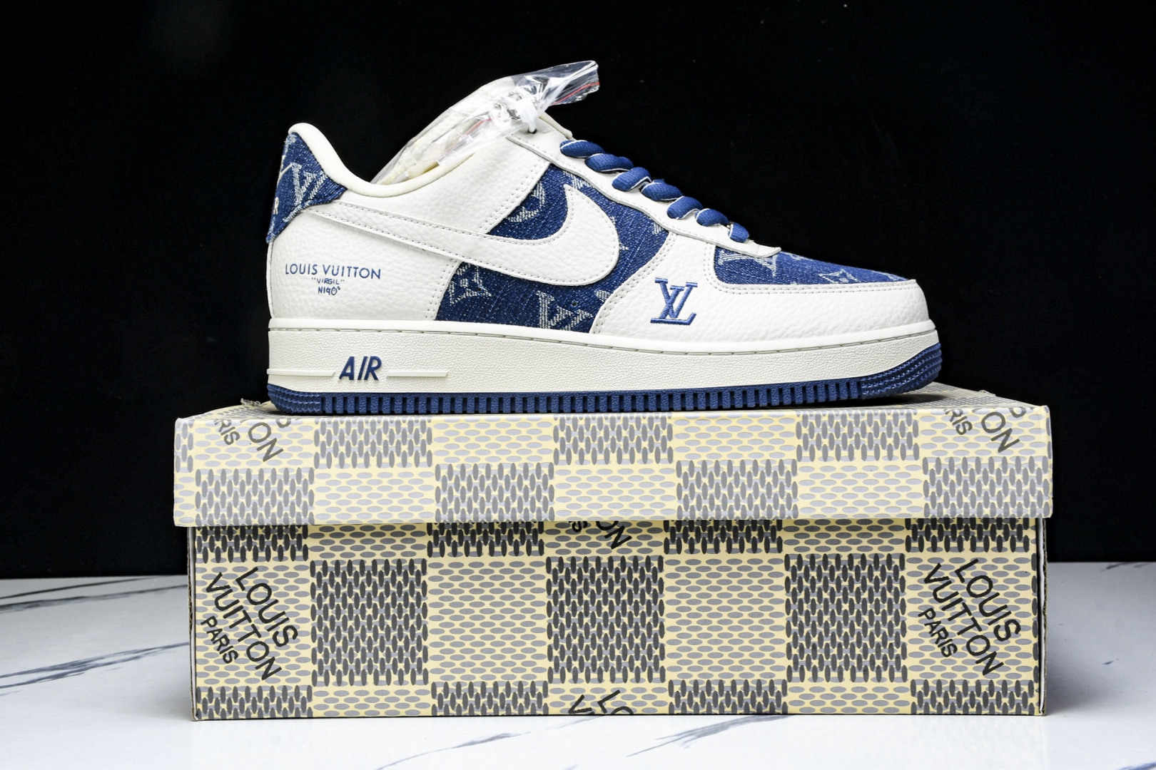  NK Air Force 1'07 Low LV联名 白蓝牛仔 空军一号低帮休闲板鞋 SC9207-5