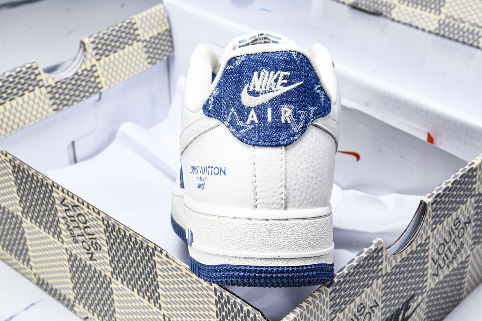  NK Air Force 1'07 Low LV联名 白蓝牛仔 空军一号低帮休闲板鞋 SC9207-5
