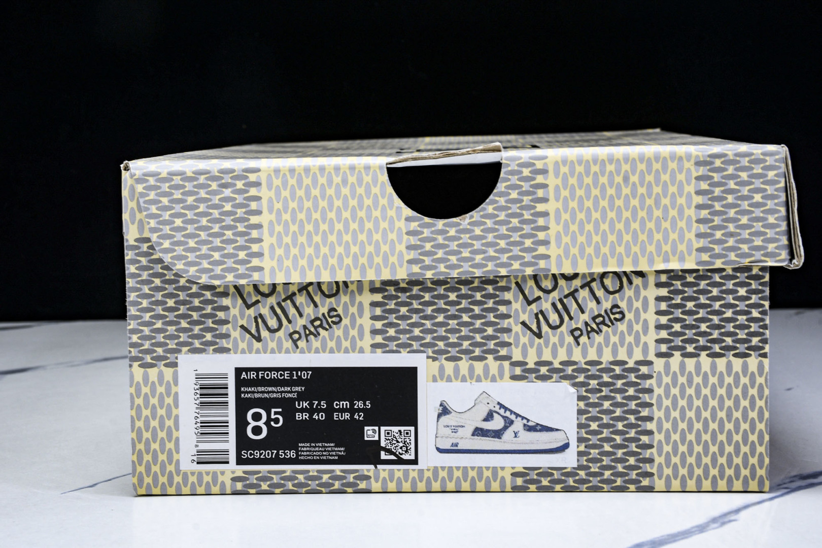  NK Air Force 1'07 Low LV联名 白蓝牛仔 空军一号低帮休闲板鞋 SC9207-5