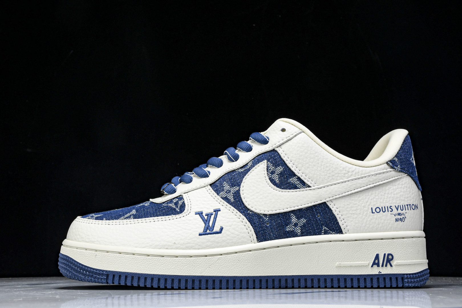  NK Air Force 1'07 Low LV联名 白蓝牛仔 空军一号低帮休闲板鞋 SC9207-5