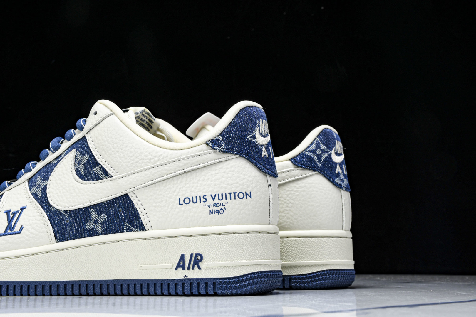  NK Air Force 1'07 Low LV联名 白蓝牛仔 空军一号低帮休闲板鞋 SC9207-5
