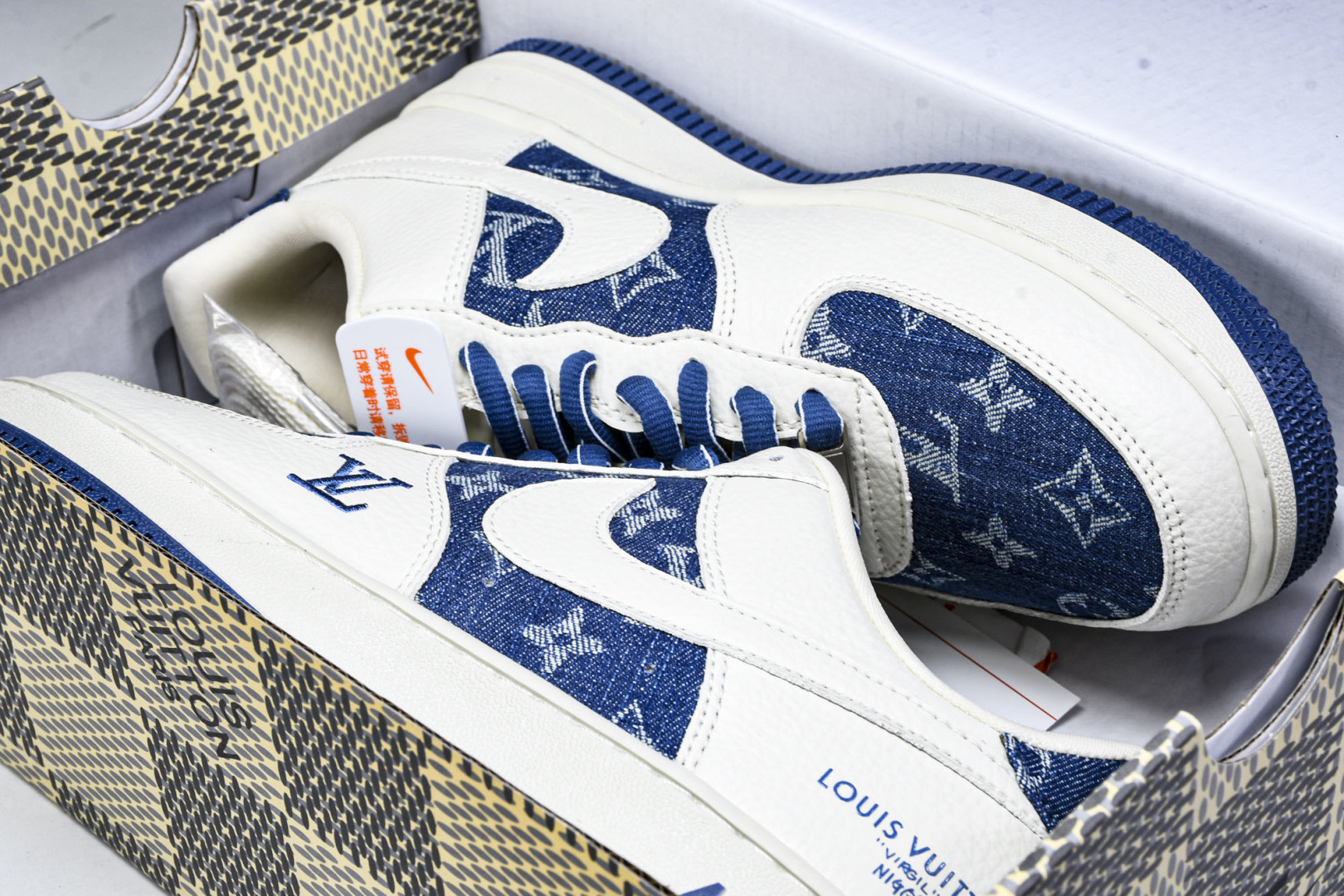  NK Air Force 1'07 Low LV联名 白蓝牛仔 空军一号低帮休闲板鞋 SC9207-5