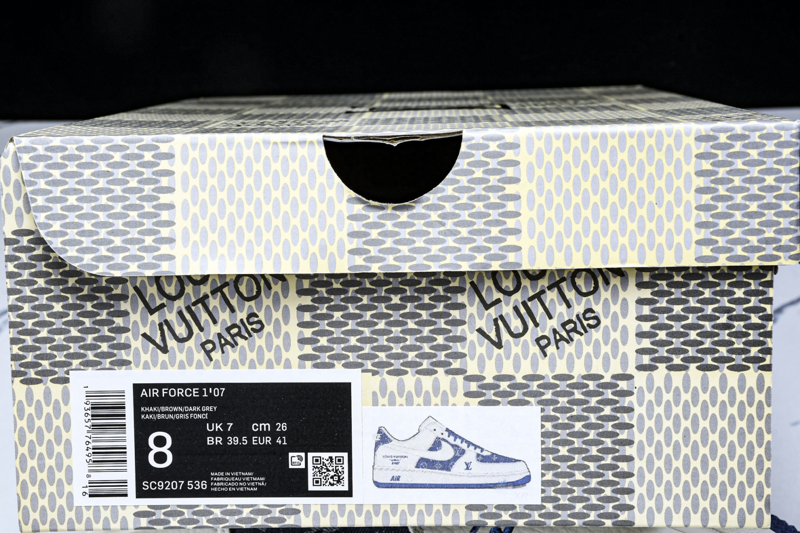  NK Air Force 1'07 Low LV联名 白蓝牛仔 空军一号低帮休闲板鞋 SC9207-5