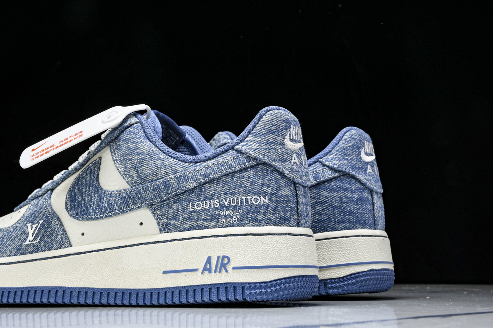  NK Air Force 1'07 Low LV联名 冰蓝牛仔 空军一号低帮休闲板鞋 LW9279-0