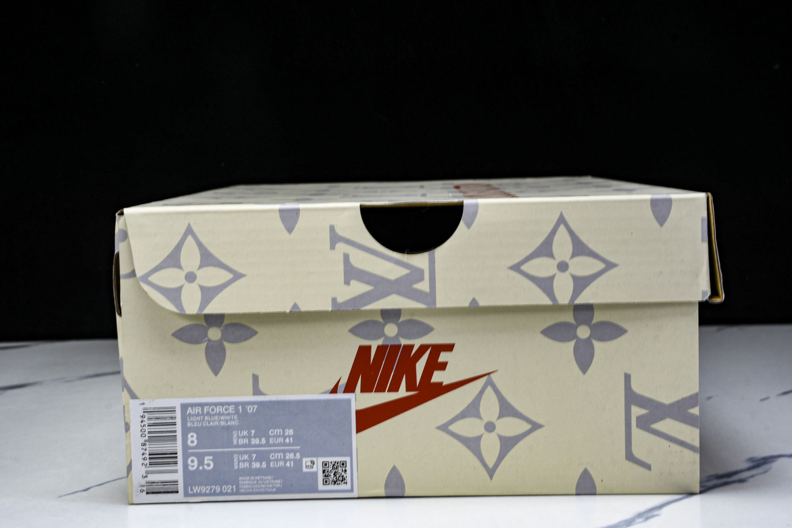  NK Air Force 1'07 Low LV联名 冰蓝牛仔 空军一号低帮休闲板鞋 LW9279-0