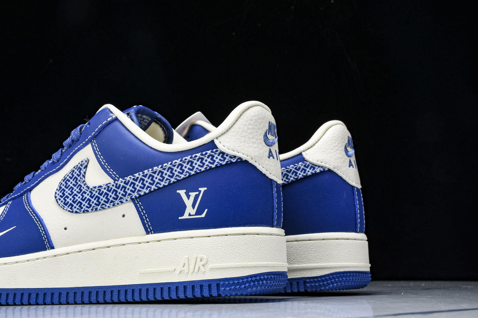  NK Air Force 1'07 Low LV联名 花纹蓝勾 空军一号低帮休闲板鞋 KK1988-0