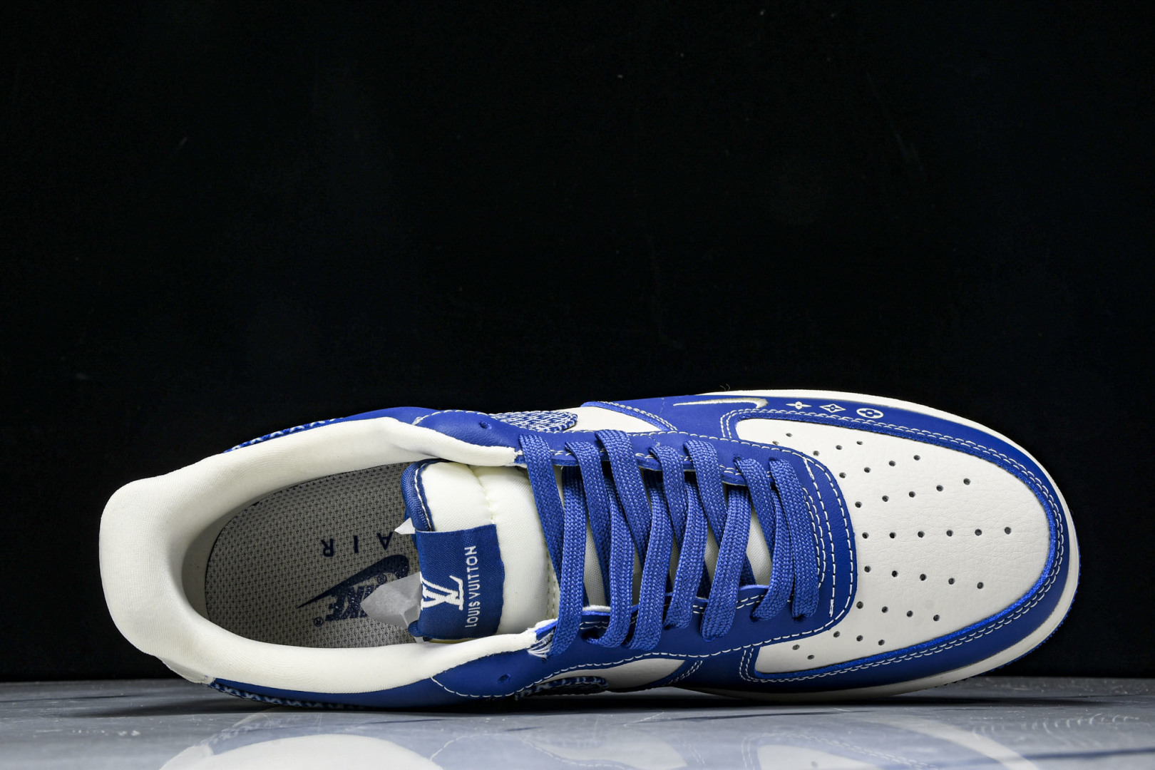  NK Air Force 1'07 Low LV联名 花纹蓝勾 空军一号低帮休闲板鞋 KK1988-0