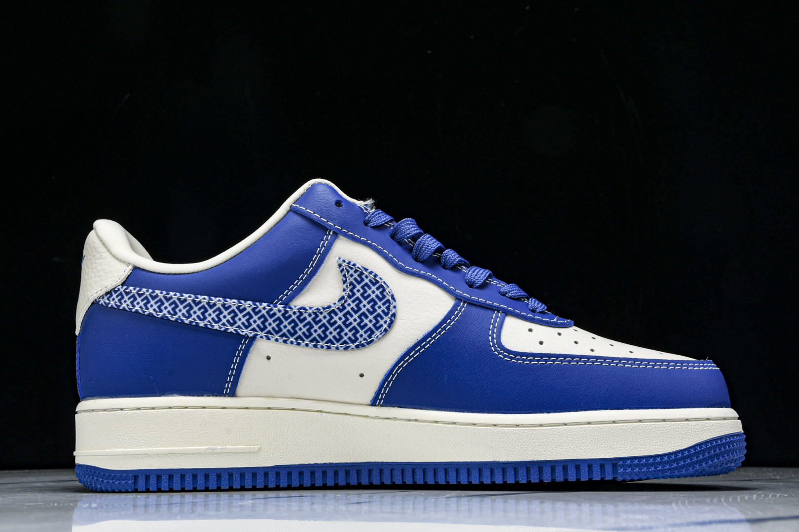 NK Air Force 1'07 Low LV联名 花纹蓝勾 空军一号低帮休闲板鞋 KK1988-0