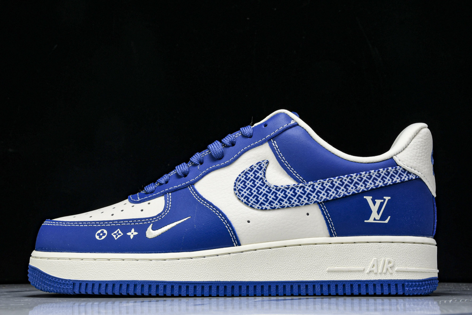  NK Air Force 1'07 Low LV联名 花纹蓝勾 空军一号低帮休闲板鞋 KK1988-0