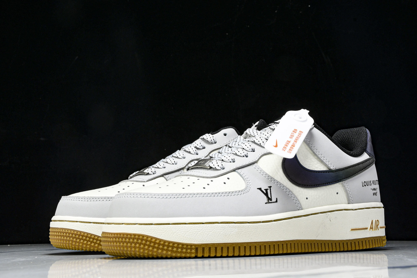  NK Air Force 1'07 Low LV联名 灰白镭射渐变 空军一号低帮休闲板鞋 LW9279