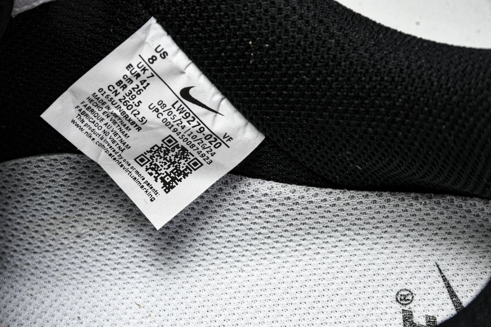  NK Air Force 1'07 Low LV联名 灰白镭射渐变 空军一号低帮休闲板鞋 LW9279