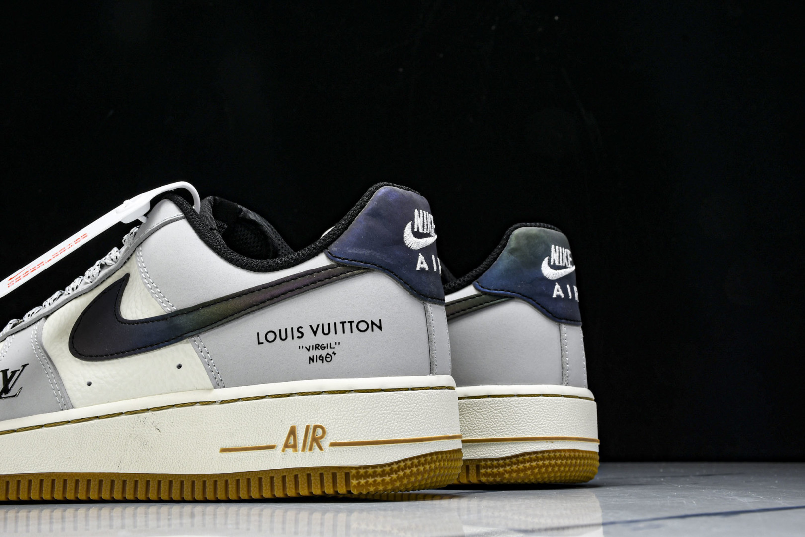 NK Air Force 1'07 Low LV联名 灰白镭射渐变 空军一号低帮休闲板鞋 LW9279