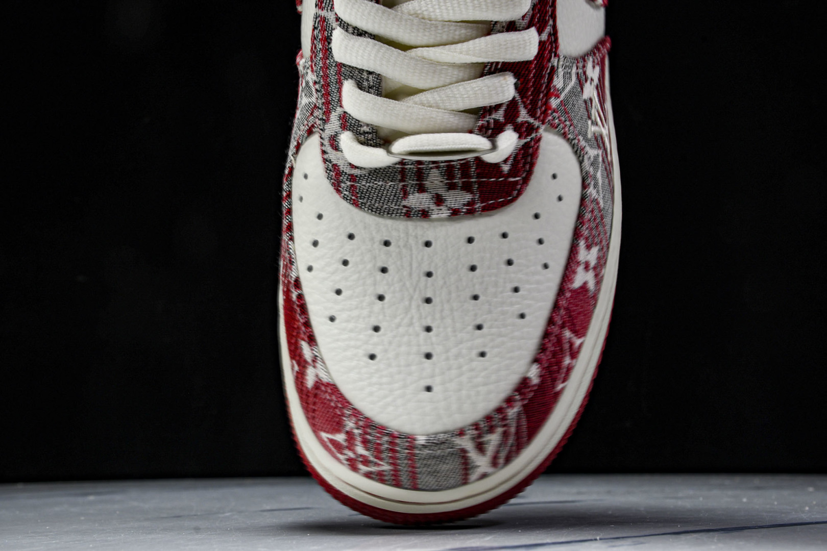  NK Air Force 1'07 Low LV联名 灰红牛仔 空军一号低帮休闲板鞋 SC9207-5