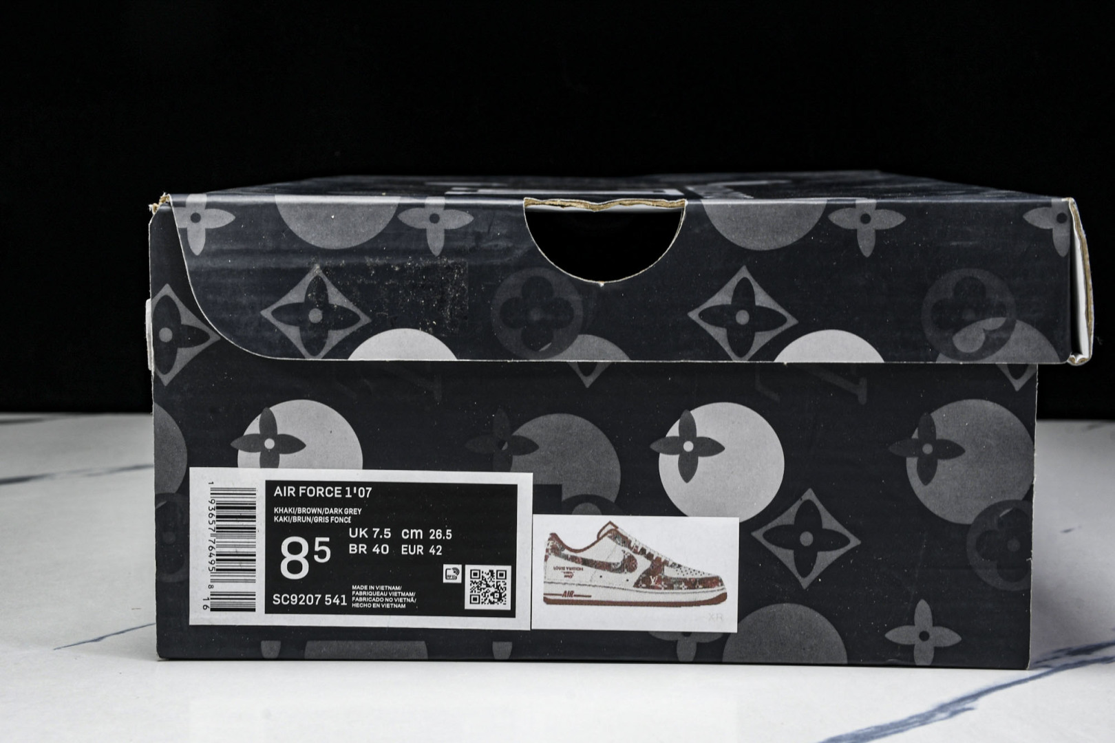  NK Air Force 1'07 Low LV联名 灰红牛仔 空军一号低帮休闲板鞋 SC9207-5