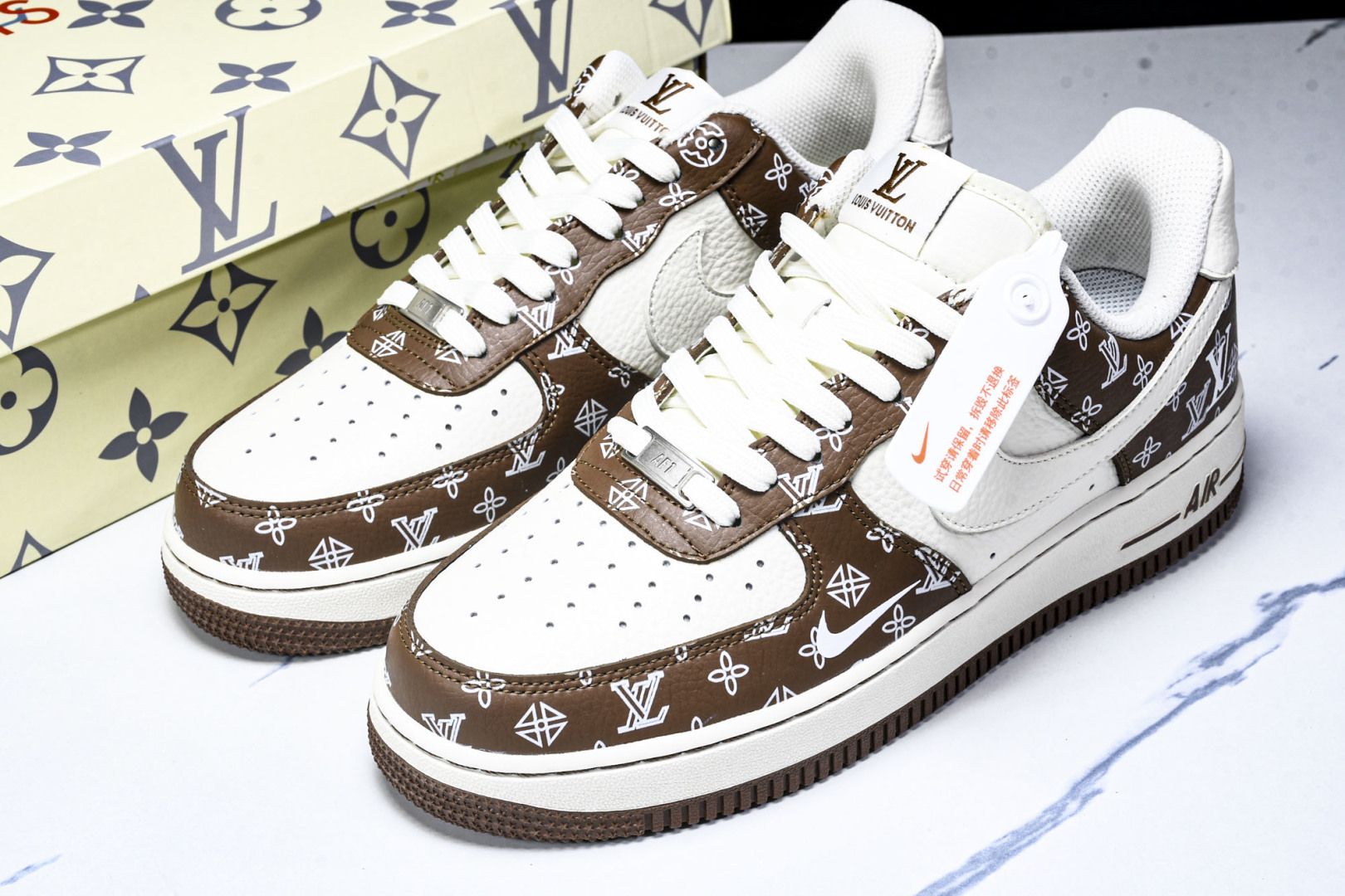  NK Air Force 1'07 Low LV联名 奶白棕 空军一号低帮休闲板鞋 LW9279-01