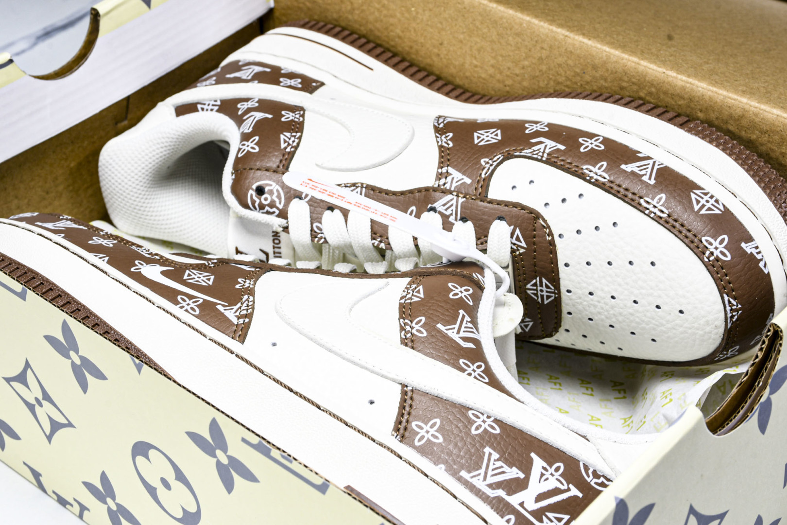  NK Air Force 1'07 Low LV联名 奶白棕 空军一号低帮休闲板鞋 LW9279-01
