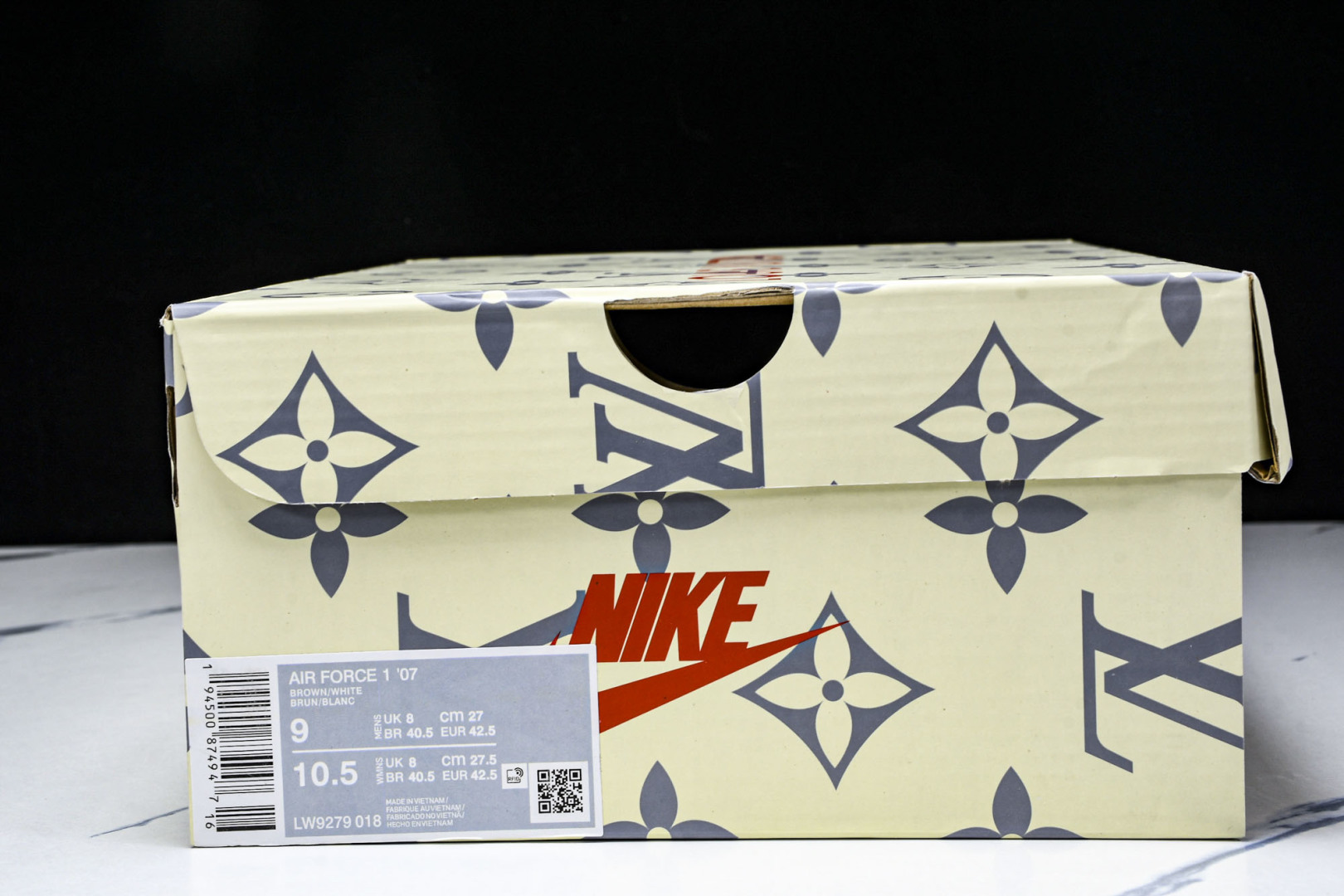  NK Air Force 1'07 Low LV联名 奶白棕 空军一号低帮休闲板鞋 LW9279-01