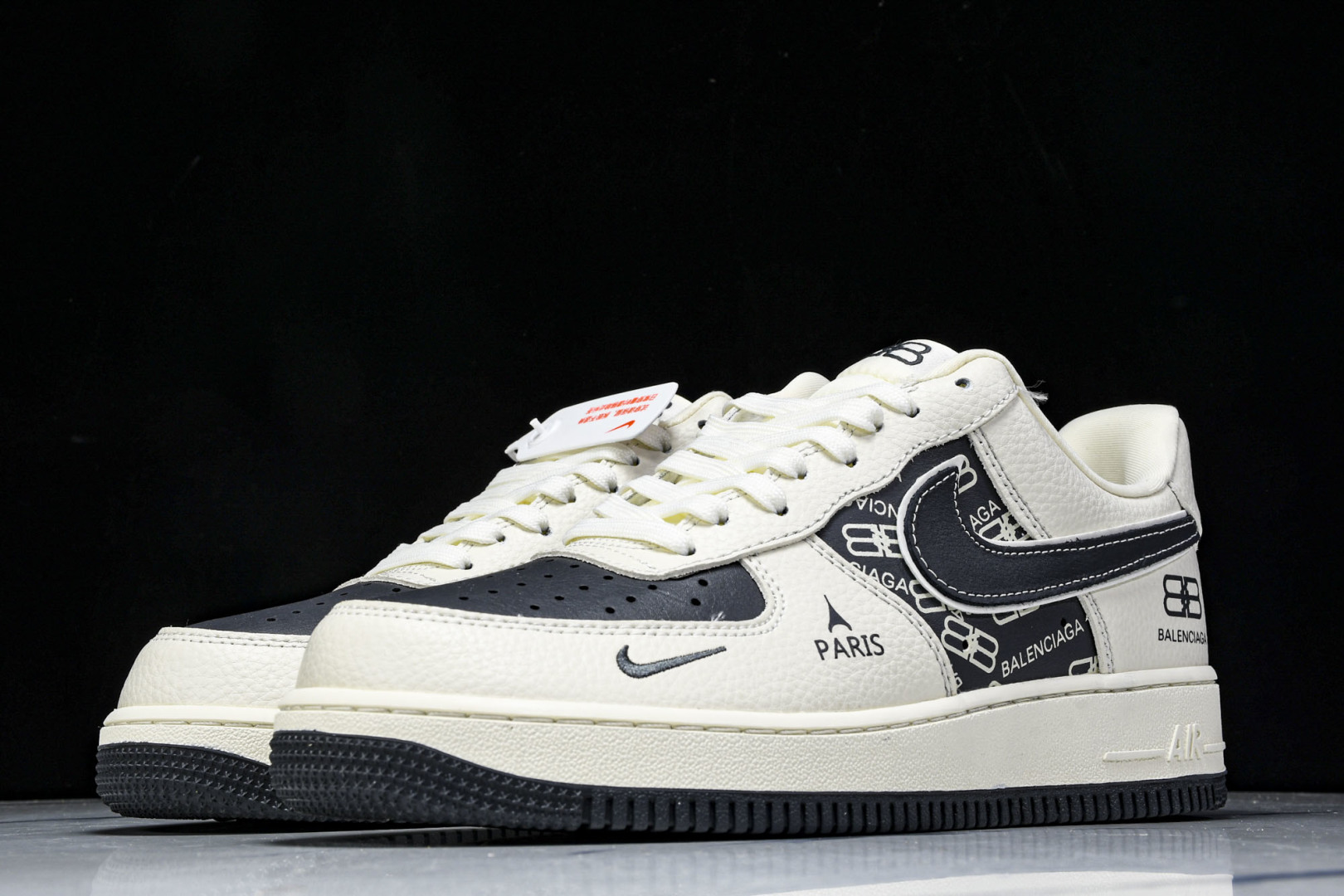  NK Air Force 1'07 Low 巴黎世家联名 米黑涂鸦 空军一号低帮休闲板鞋 XL1978