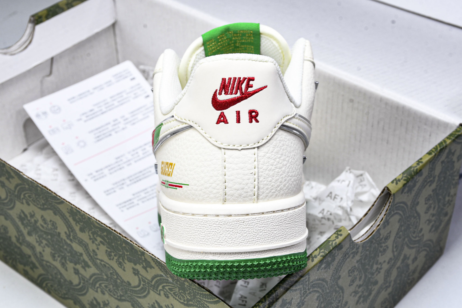  NK Air Force 1'07 Low 古驰联名 彩绿四勾 空军一号低帮休闲板鞋 XS2869-0