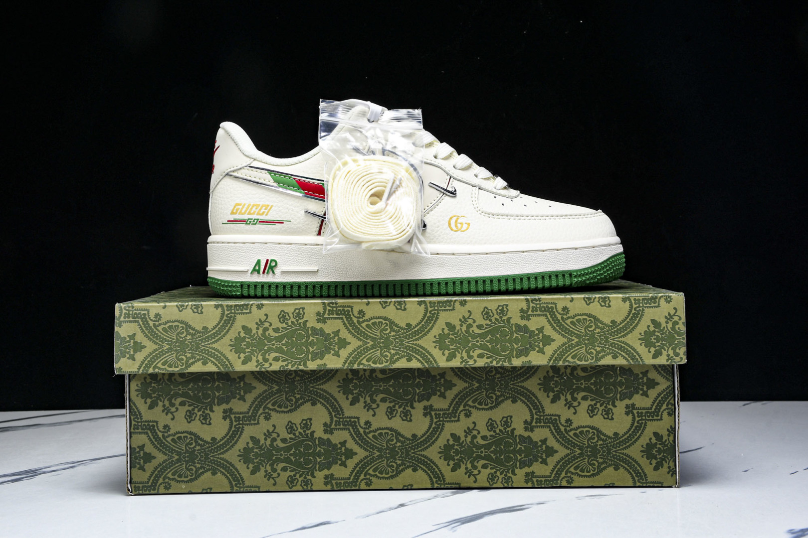  NK Air Force 1'07 Low 古驰联名 彩绿四勾 空军一号低帮休闲板鞋 XS2869-0