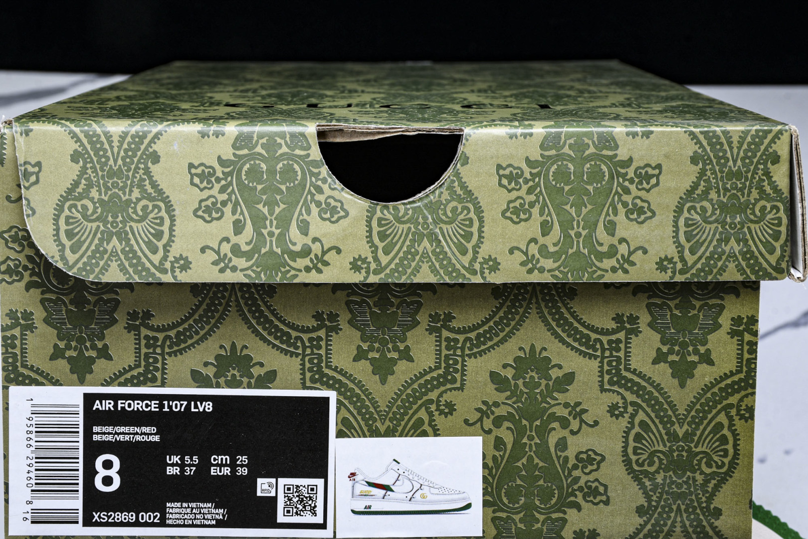  NK Air Force 1'07 Low 古驰联名 彩绿四勾 空军一号低帮休闲板鞋 XS2869-0