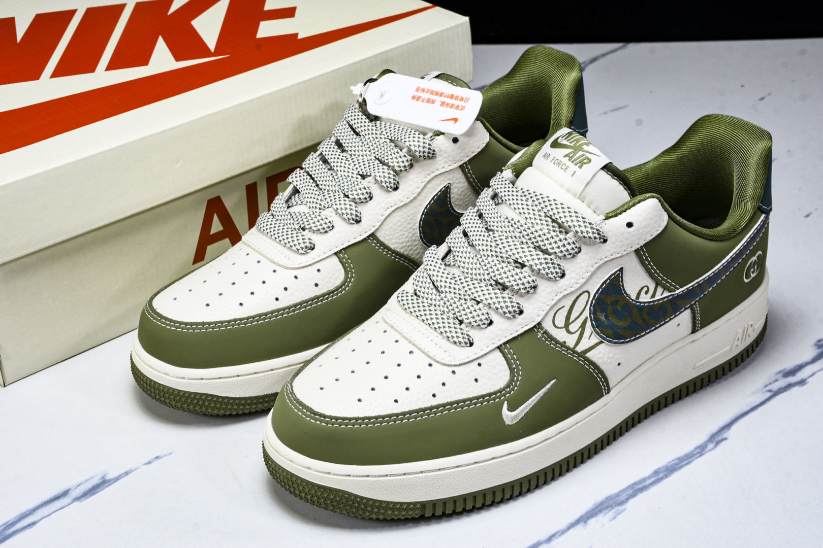  NK Air Force 1'07 Low 古驰联名 草绿 空军一号低帮休闲板鞋 KK1988-094