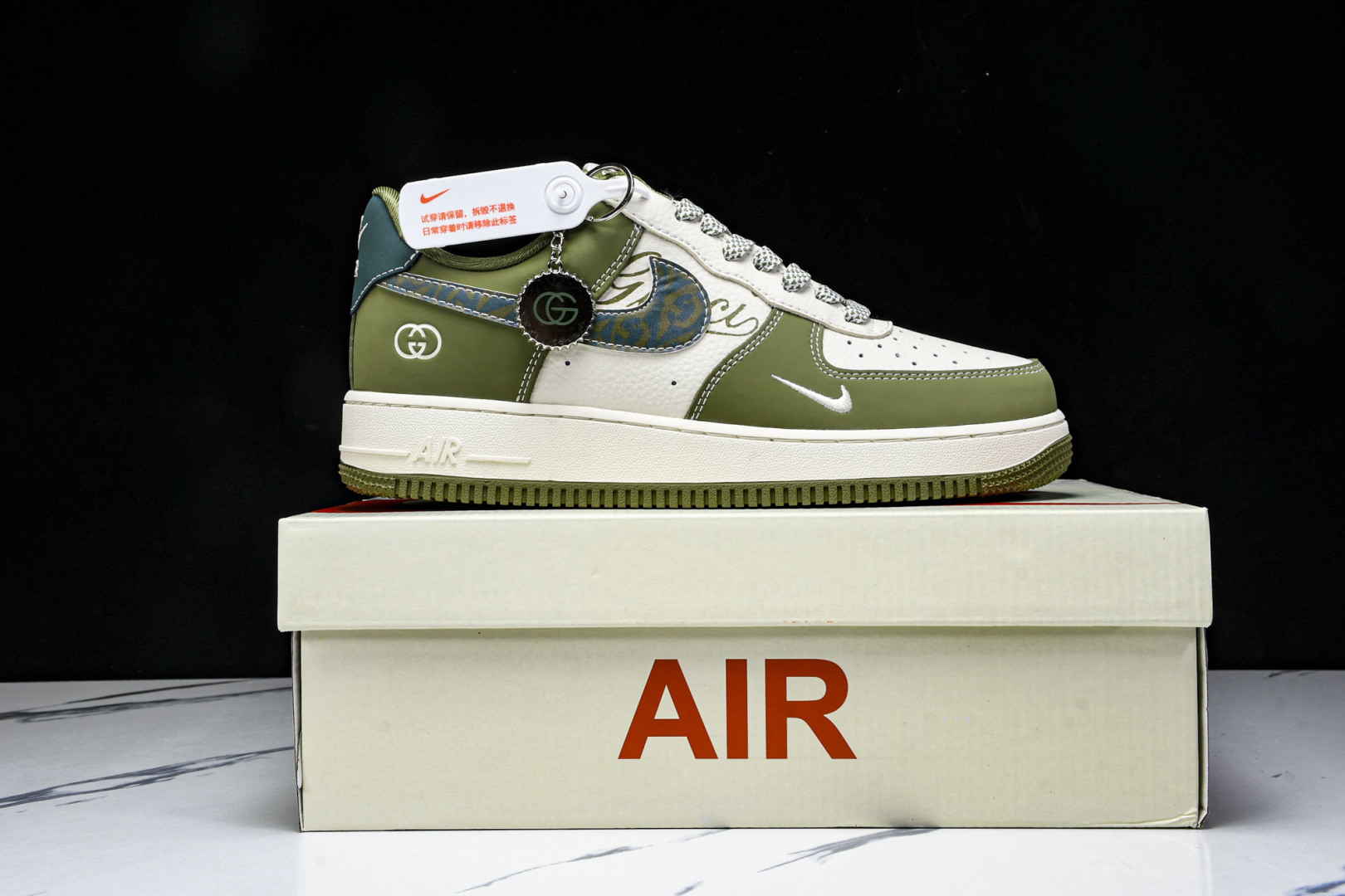  NK Air Force 1'07 Low 古驰联名 草绿 空军一号低帮休闲板鞋 KK1988-094