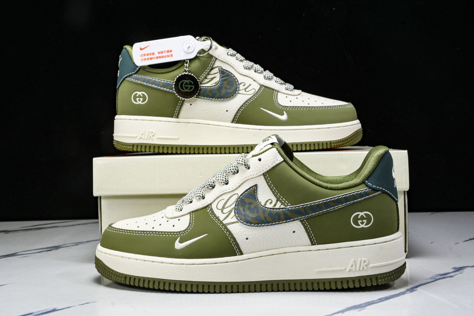  NK Air Force 1'07 Low 古驰联名 草绿 空军一号低帮休闲板鞋 KK1988-094