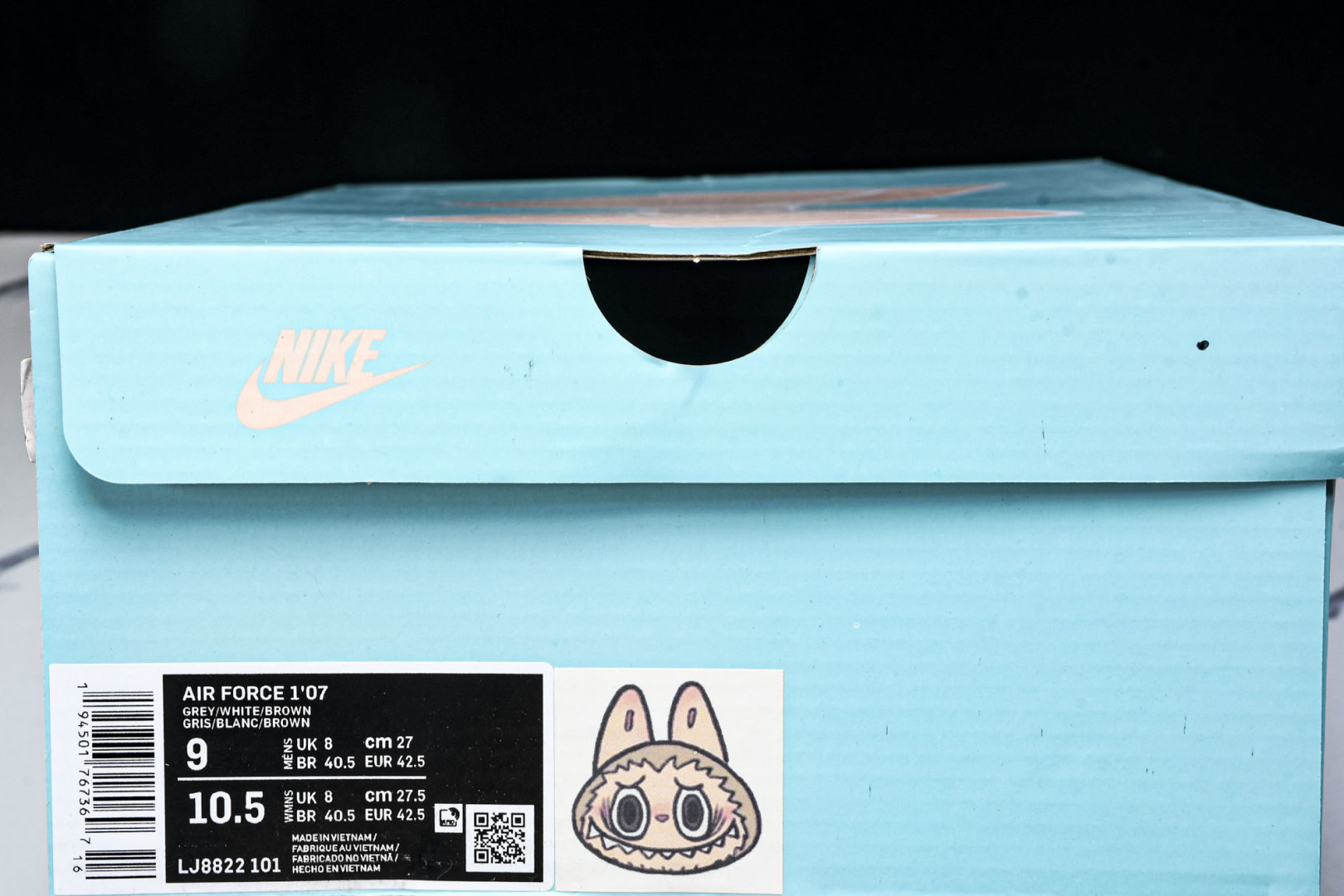  NK Air Force 1'07 Low 拉布布 空军一号低帮休闲板鞋 LJ8822-101 尺寸 