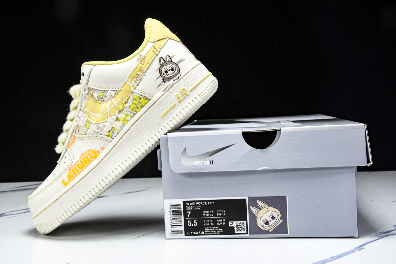  NK Air Force 1'07 Low 拉布布 夏末奶油罐 空军一号低帮休闲板鞋 FJ7740-6