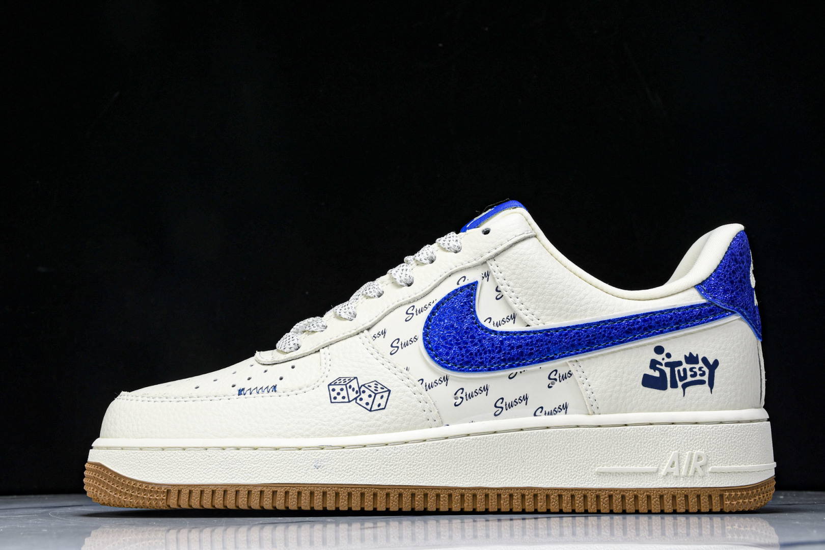  NK Air Force 1'07 Low 斯图西联名 骰子米蓝生胶 空军一号低帮休闲板鞋 KJ168