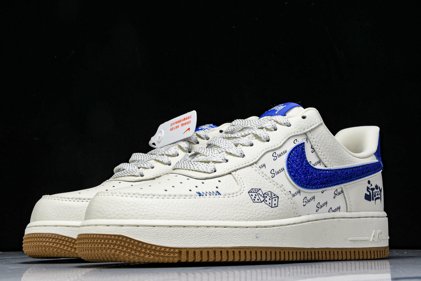  NK Air Force 1'07 Low 斯图西联名 骰子米蓝生胶 空军一号低帮休闲板鞋 KJ168
