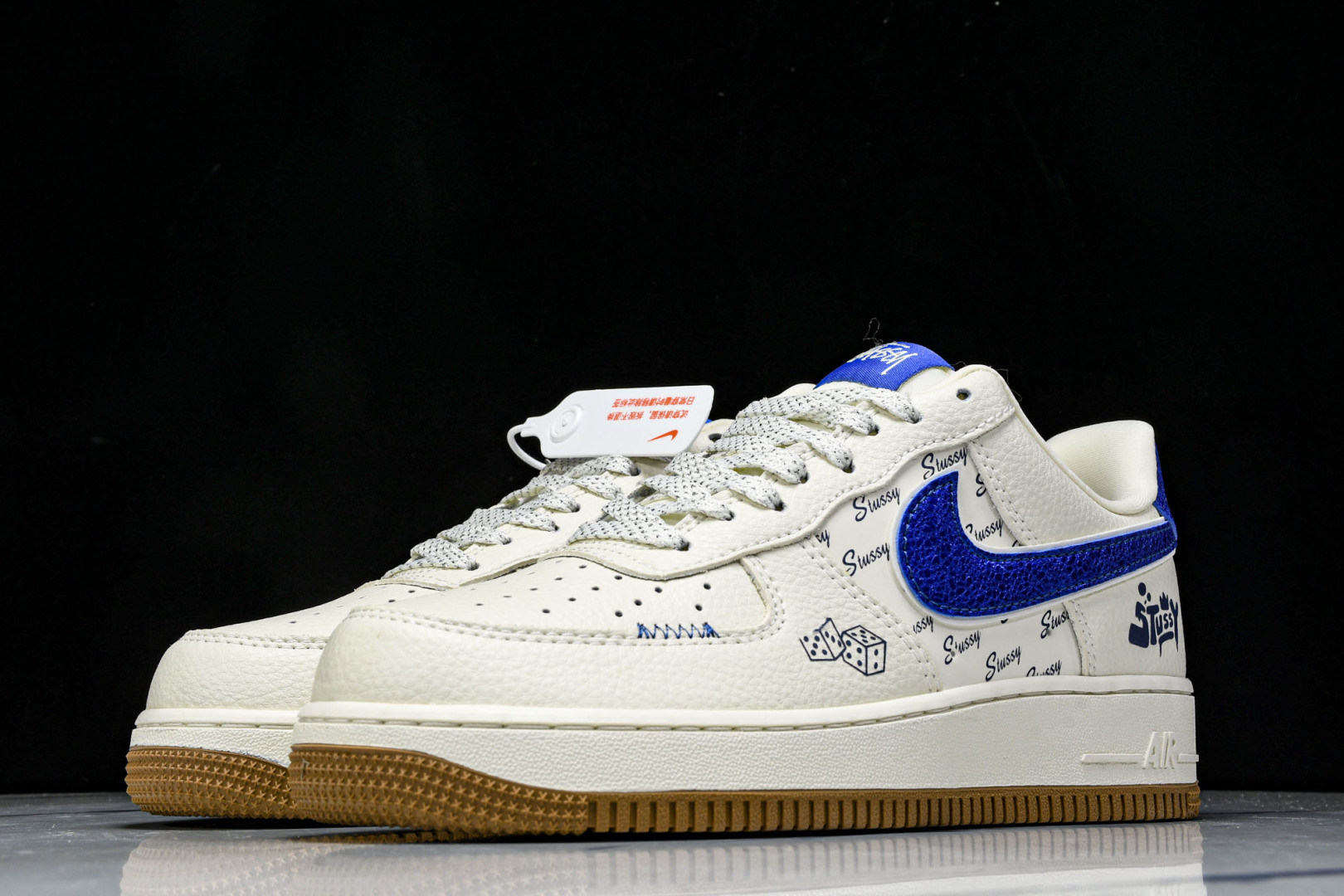  NK Air Force 1'07 Low 斯图西联名 骰子米蓝生胶 空军一号低帮休闲板鞋 KJ168