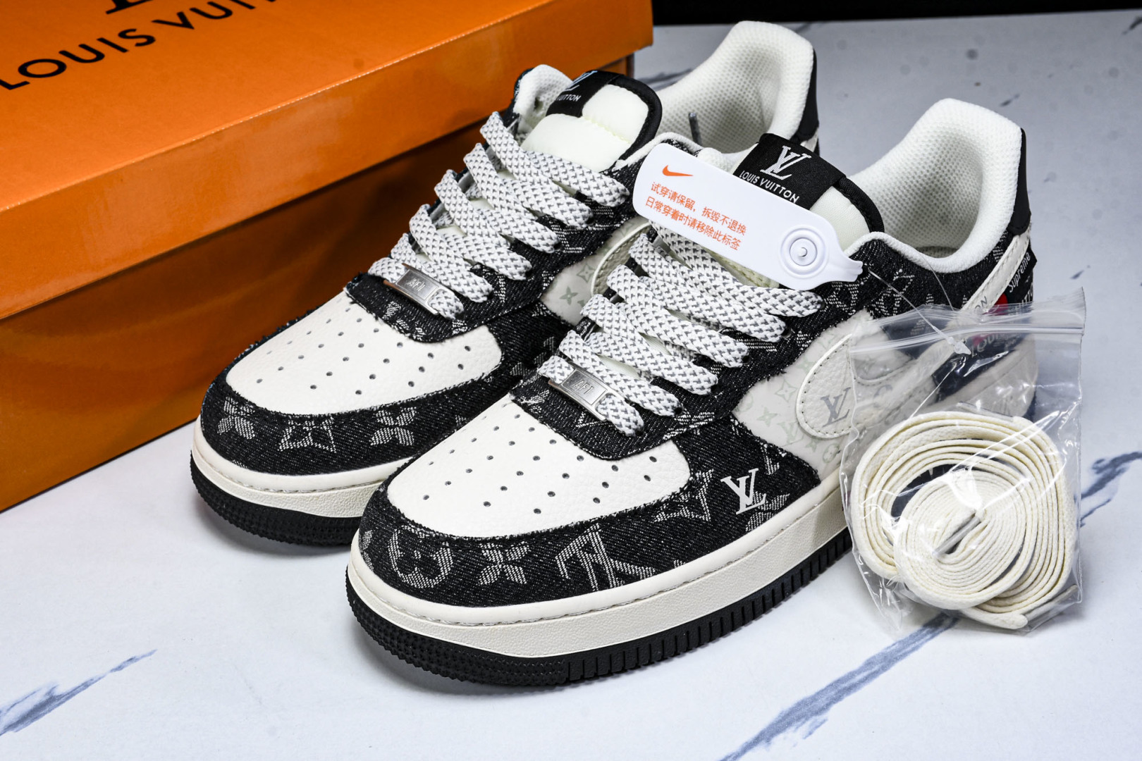  NK Air Force 1'07 Low 斯图西联名 做旧牛仔 空军一号低帮休闲板鞋 XS1958-
