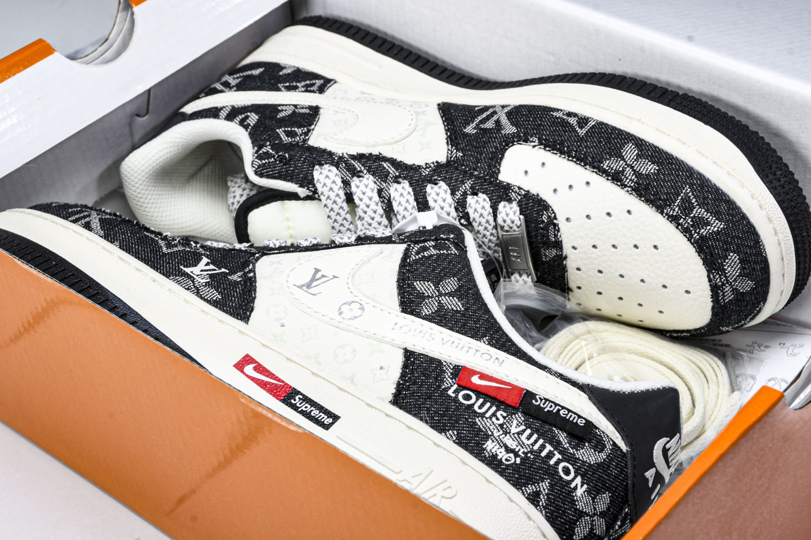  NK Air Force 1'07 Low 斯图西联名 做旧牛仔 空军一号低帮休闲板鞋 XS1958-