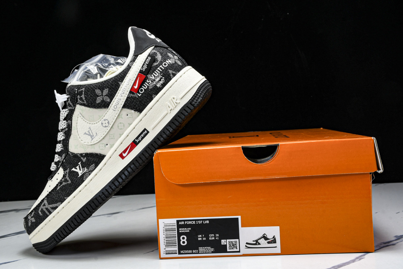 NK Air Force 1'07 Low 斯图西联名 做旧牛仔 空军一号低帮休闲板鞋 XS1958-