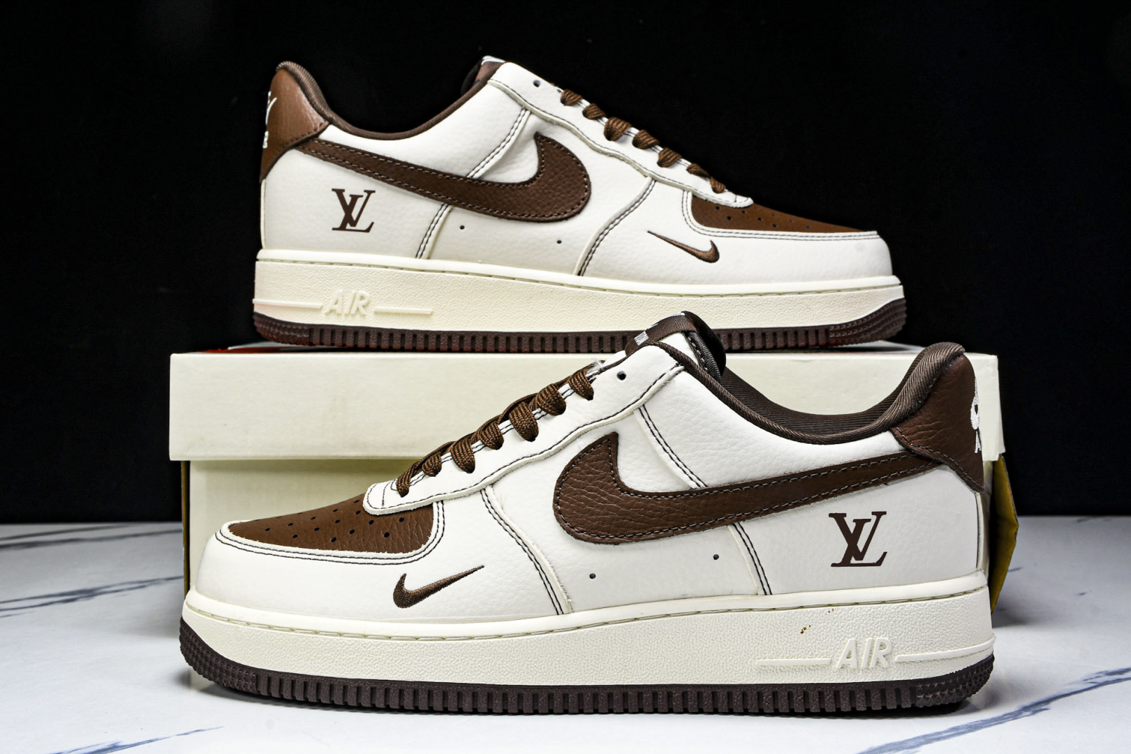  NK Air Force 1'07 Low LV联名 巧克力勾 空军一号低帮休闲板鞋 KK1988-0