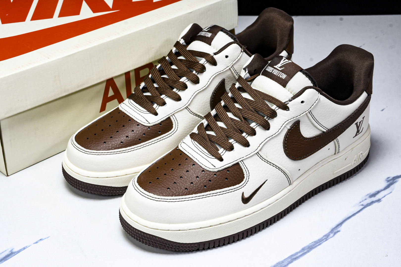 NK Air Force 1'07 Low LV联名 巧克力勾 空军一号低帮休闲板鞋 KK1988-0