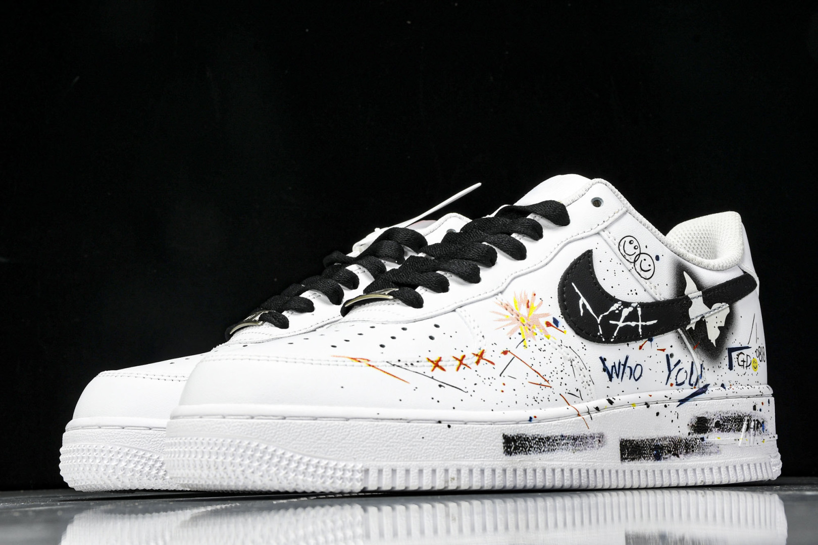  NK Air Force 1'07 Low 蝴蝶涂鸦 空军一号低帮休闲板鞋 ZH0316-088 尺寸