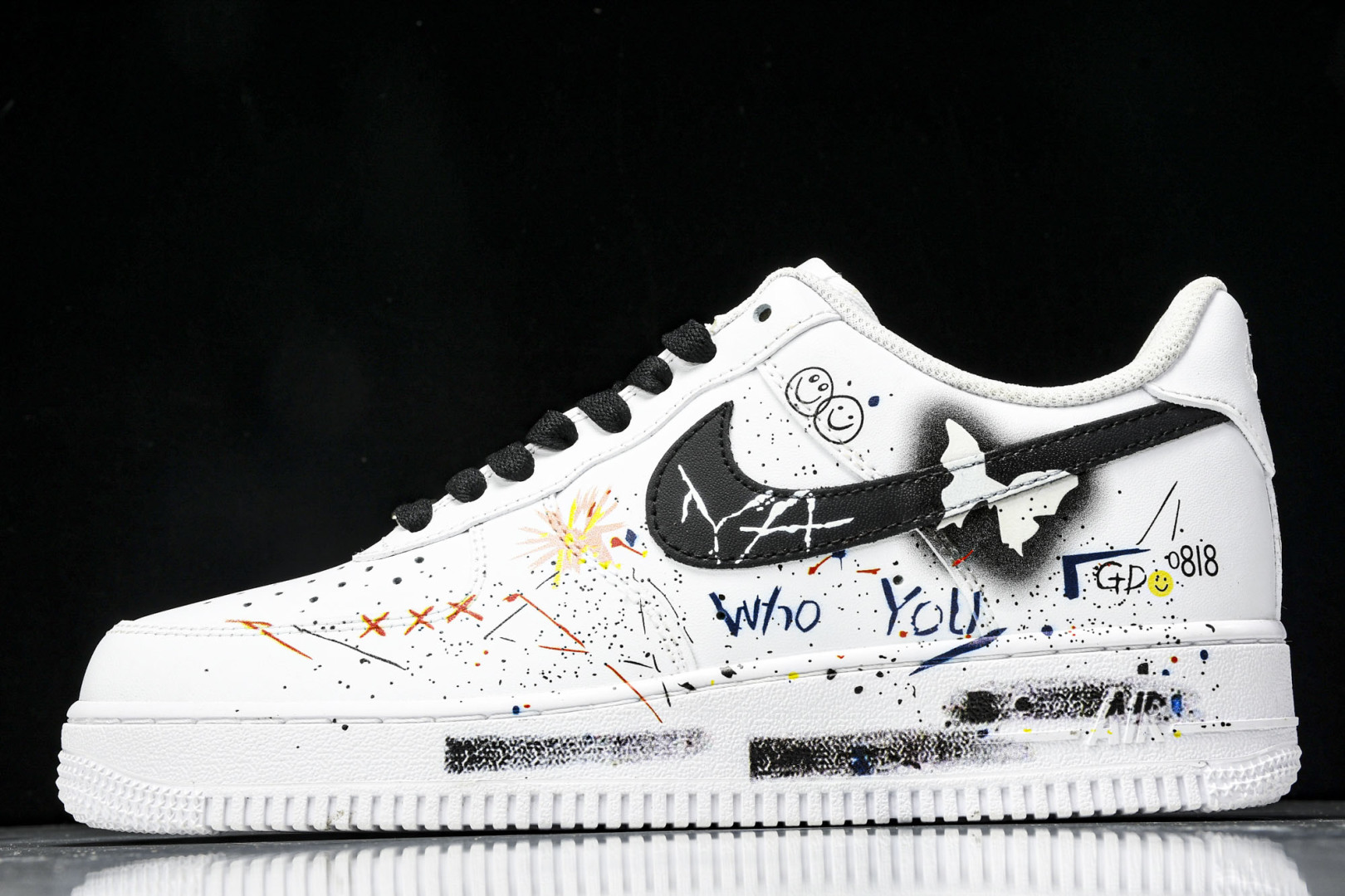  NK Air Force 1'07 Low 蝴蝶涂鸦 空军一号低帮休闲板鞋 ZH0316-088 尺寸