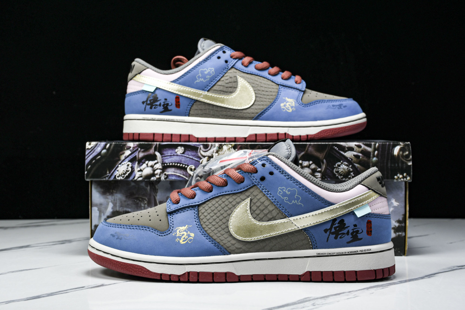 Dunk 尺码36-46

纯原-Dunk Low 黑神话悟空 祥云龙纹 DV2433-109 YZ02